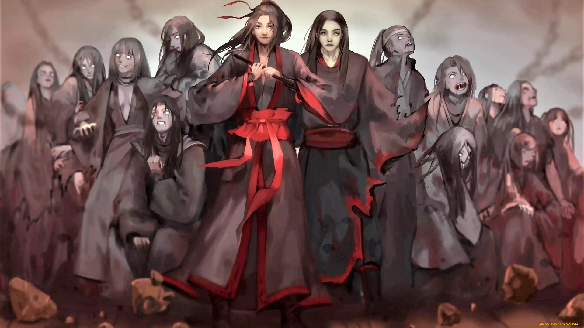 аниме, mo, dao, zu, shi, вэй, усянь, вэнь, нин, мертвецы