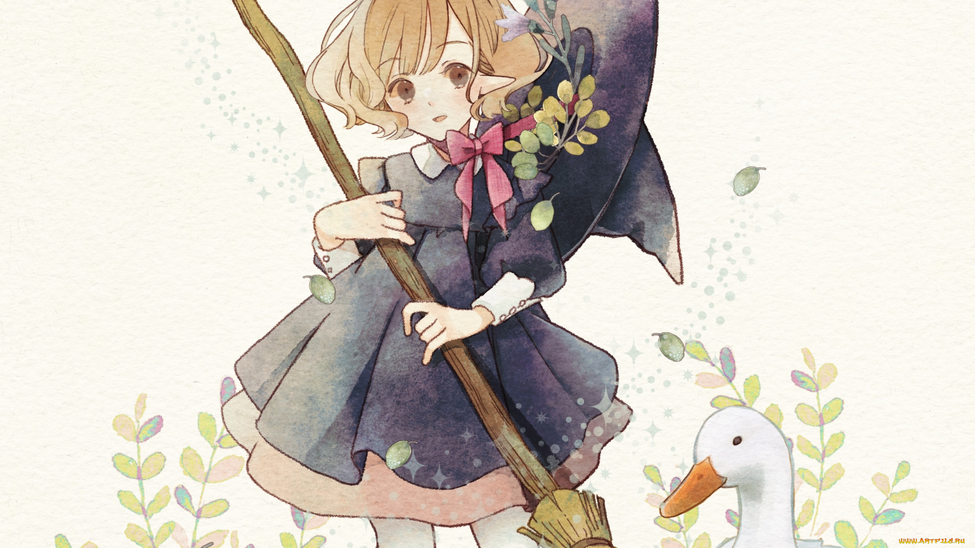 аниме, животные, , существа, девушка