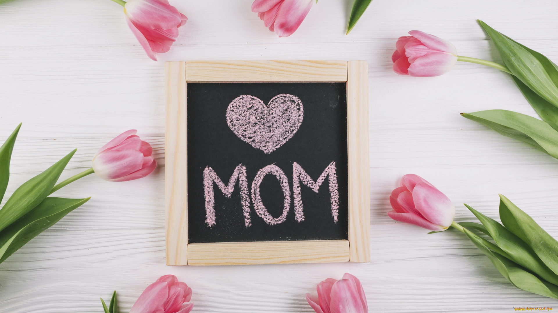 праздничные, день, матери, тюльпаны, цветы, дощечка