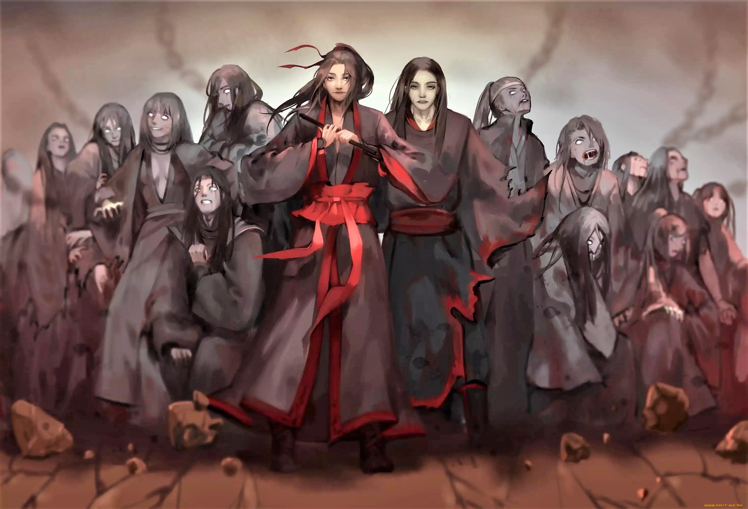 аниме, mo, dao, zu, shi, вэй, усянь, вэнь, нин, мертвецы