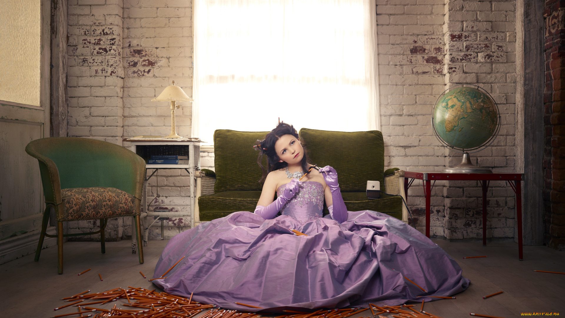 кино, фильмы, once, upon, a, time, , сериал, девушка, карандаши, платье, кресла, диван