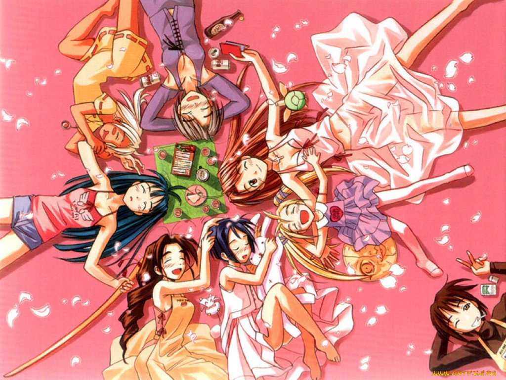 аниме, love, hina