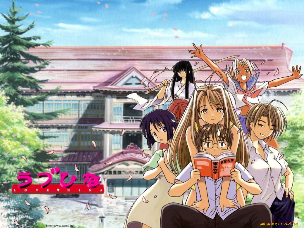 аниме, love, hina
