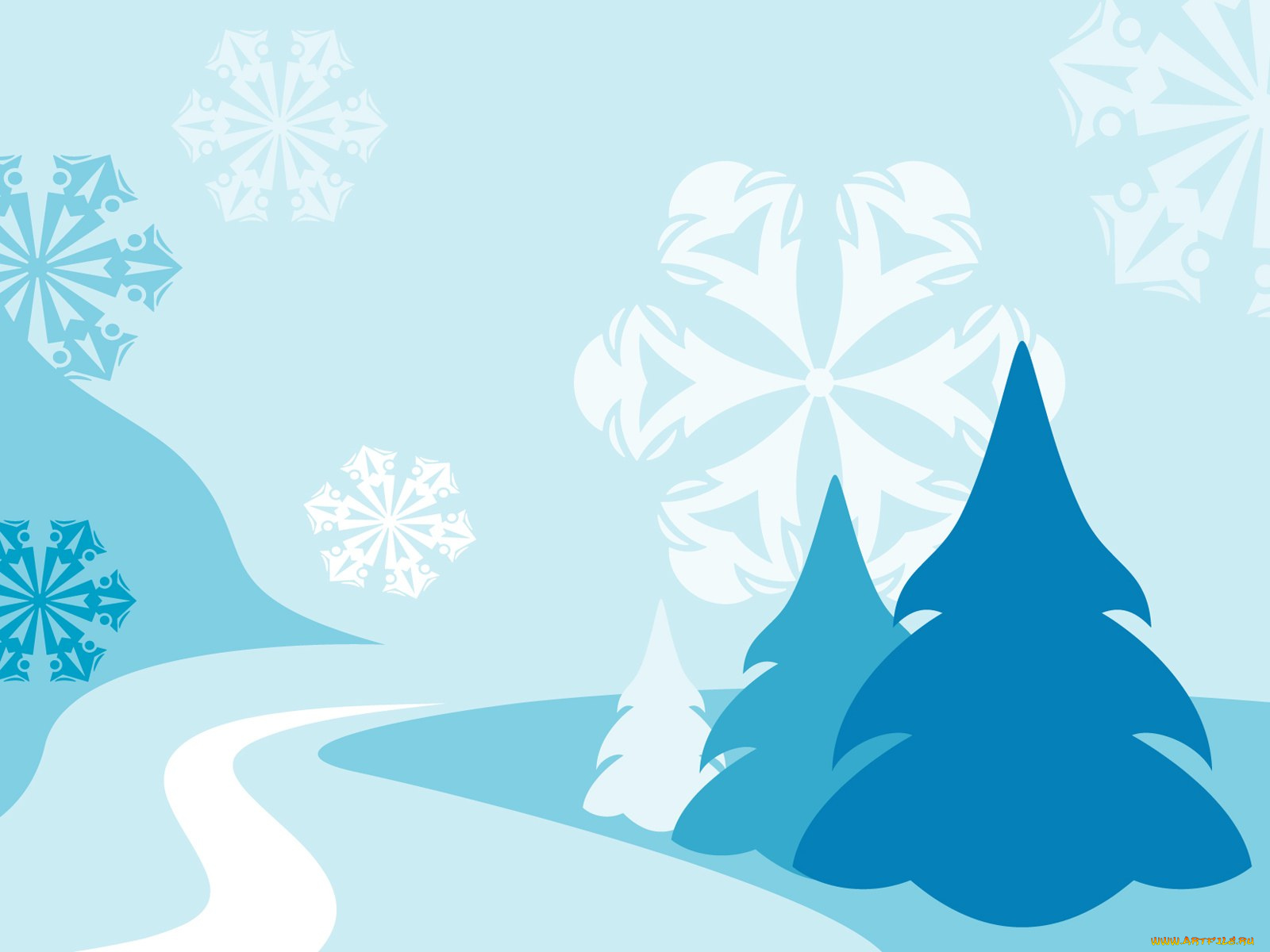 праздничные, векторная, графика, новый, год