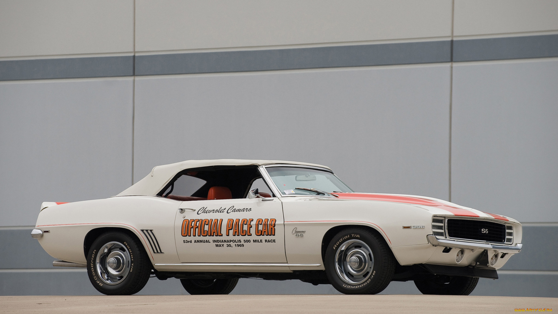 chevrolet, camaro, ss, convertible, indy, 500, pace, car, 1969, автомобили