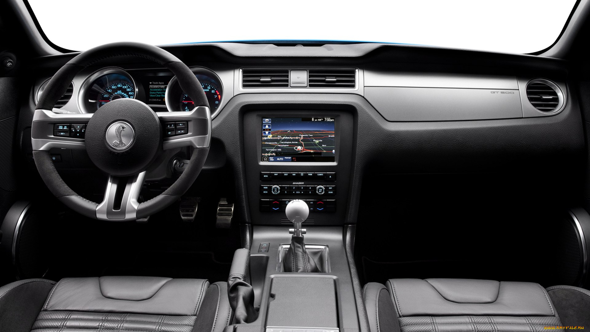 ford, shelby, gt500, 2013, автомобили, спидометры, торпедо
