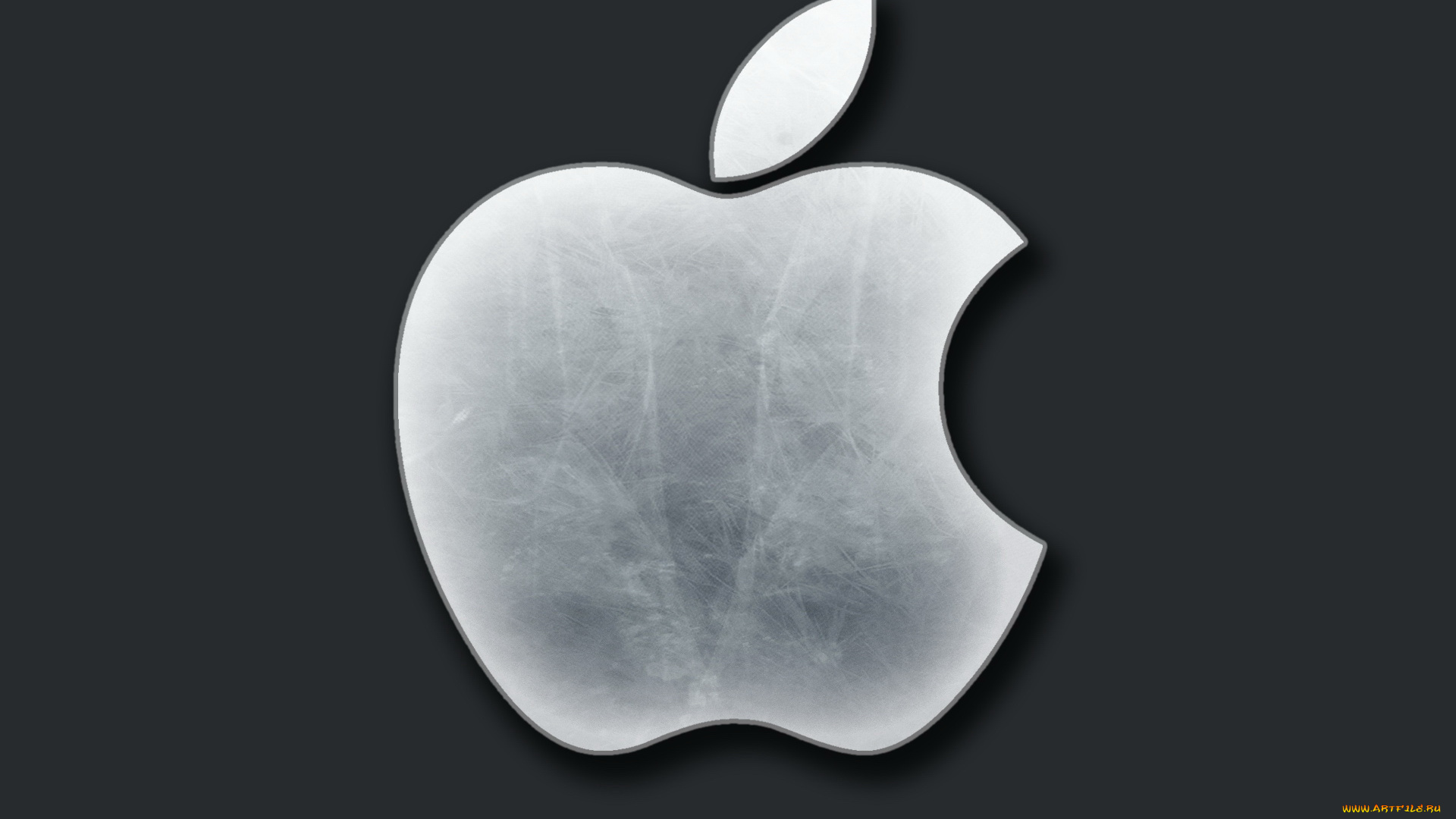 компьютеры, apple, тёмный, логотип, яблоко