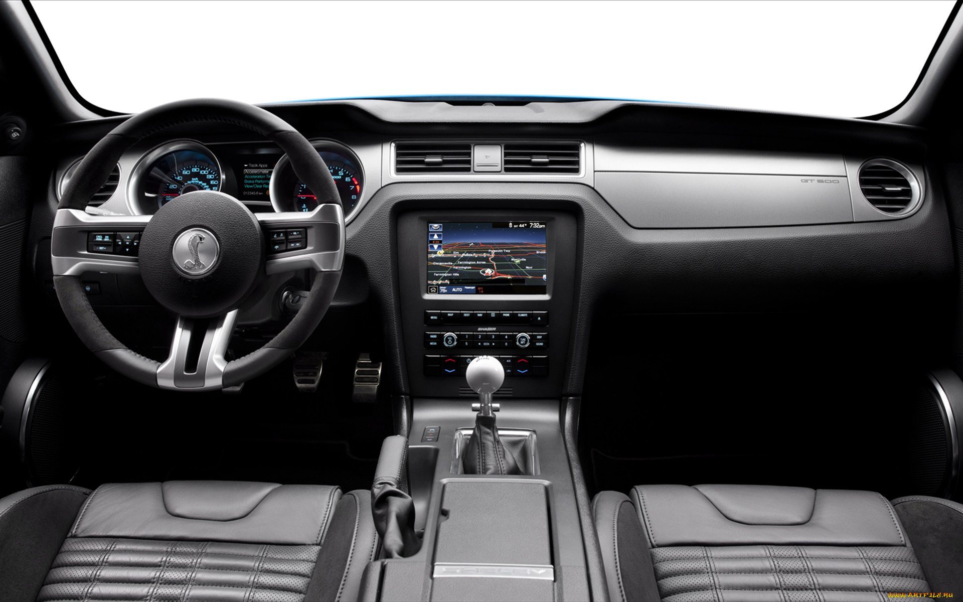 ford, shelby, gt500, 2013, автомобили, спидометры, торпедо
