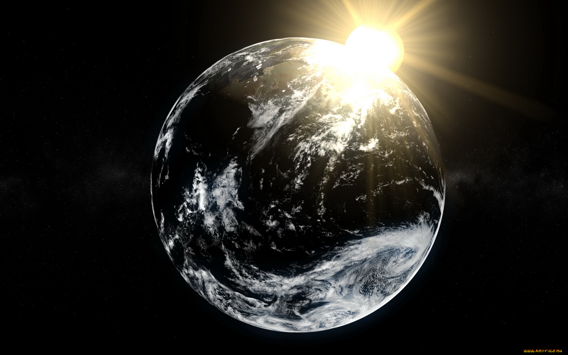 космос, арт, планета