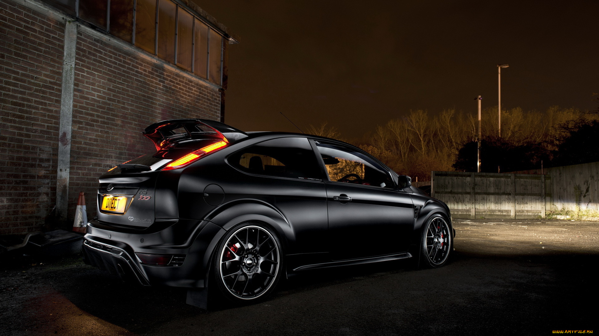 автомобили, ford, focus, rs, 500, black, matte, bbs, задок