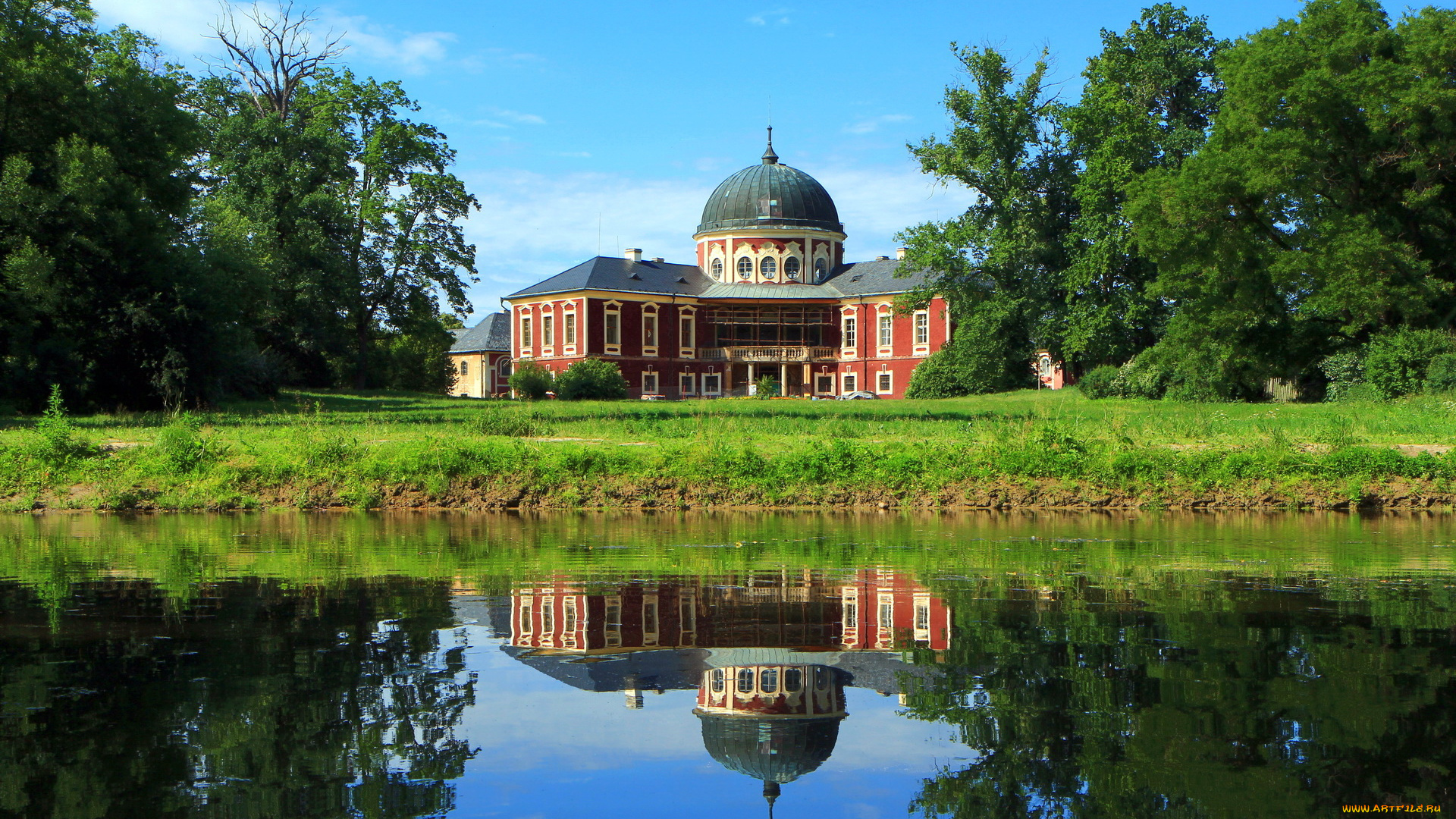 Чехия, castle, veltrusy, города, дворцы, замки, крепости