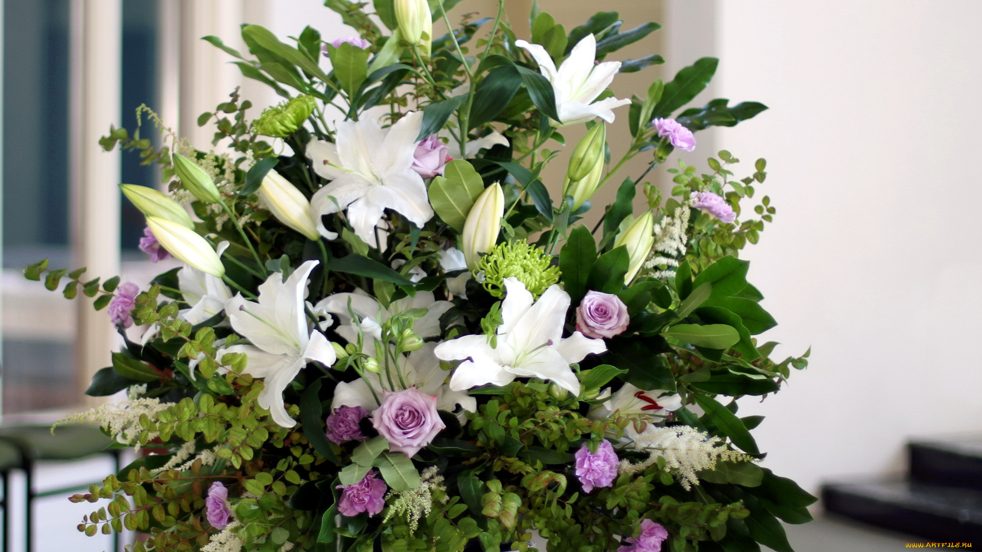 цветы, букеты, композиции, букет, розы, лилии