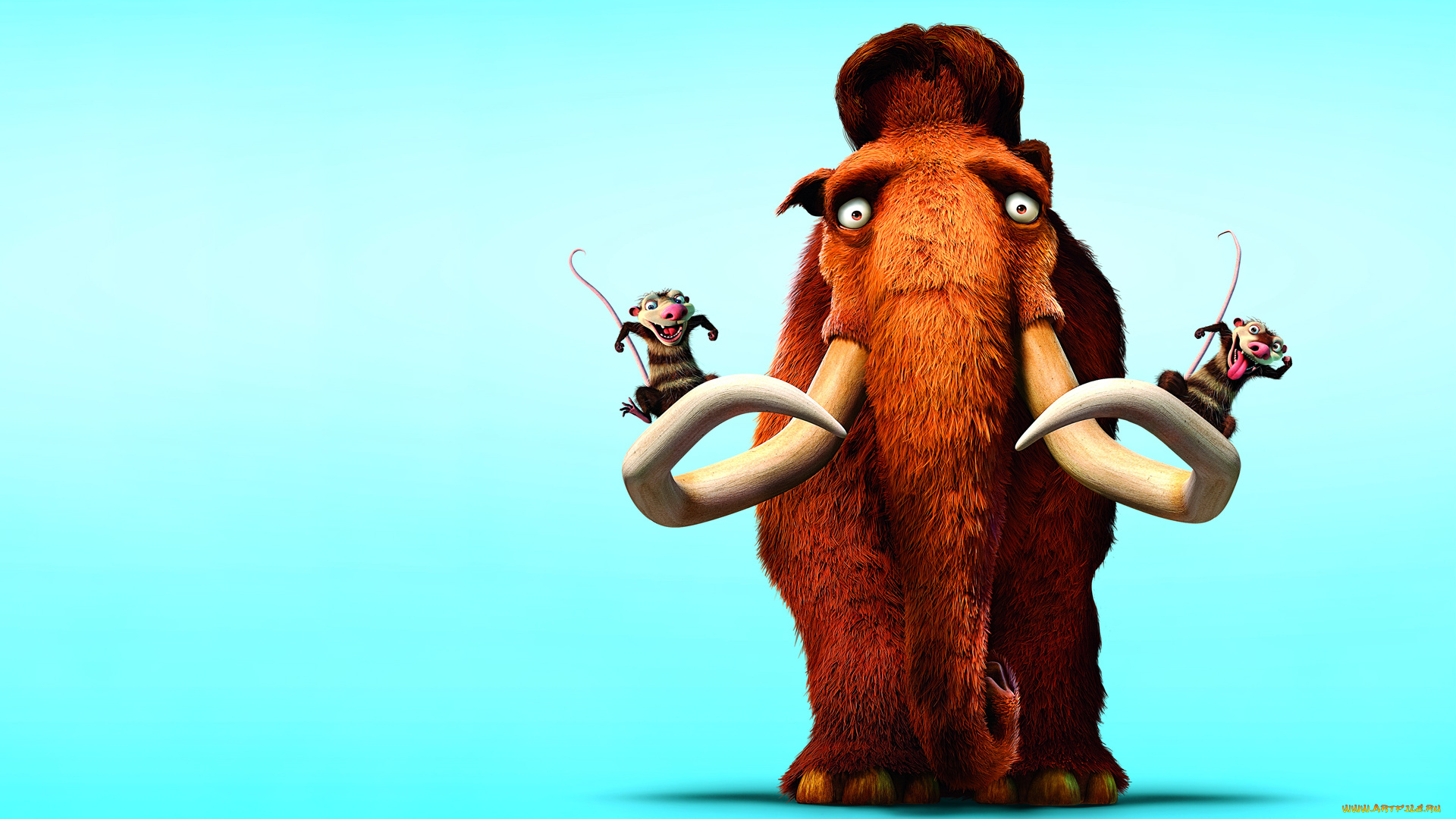 ледниковый, период, мультфильмы, ice, age, dawn, of, the, dinosaurs, мамонт