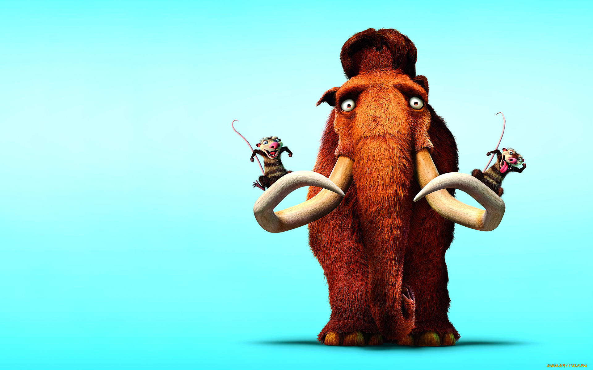 ледниковый, период, мультфильмы, ice, age, dawn, of, the, dinosaurs, мамонт
