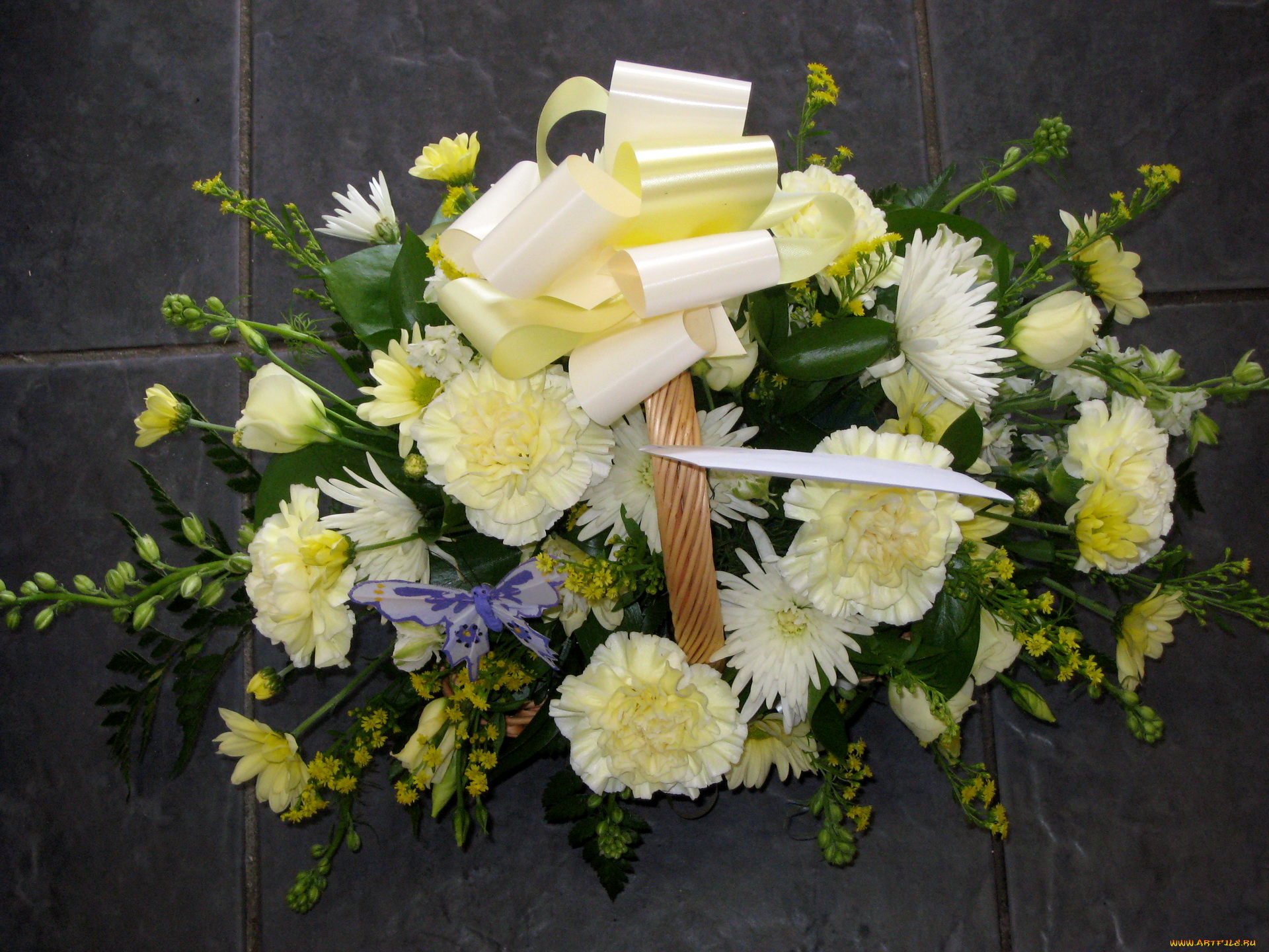 цветы, букеты, композиции, гвоздики, корзина, хризантемы, букет