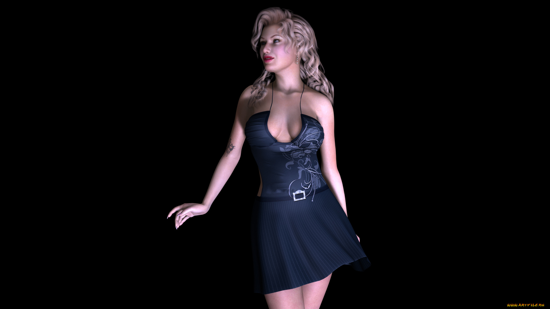 3д, графика, people, люди, взгляд, девушка