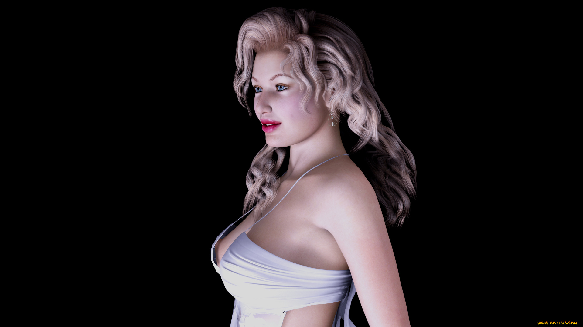 3д, графика, people, люди, взгляд, девушка