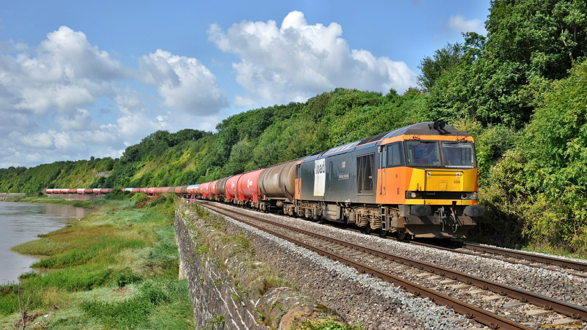 техника, поезда, железная, дорога, цистерны, грузовой, состав, рельсы, локомотив, станция