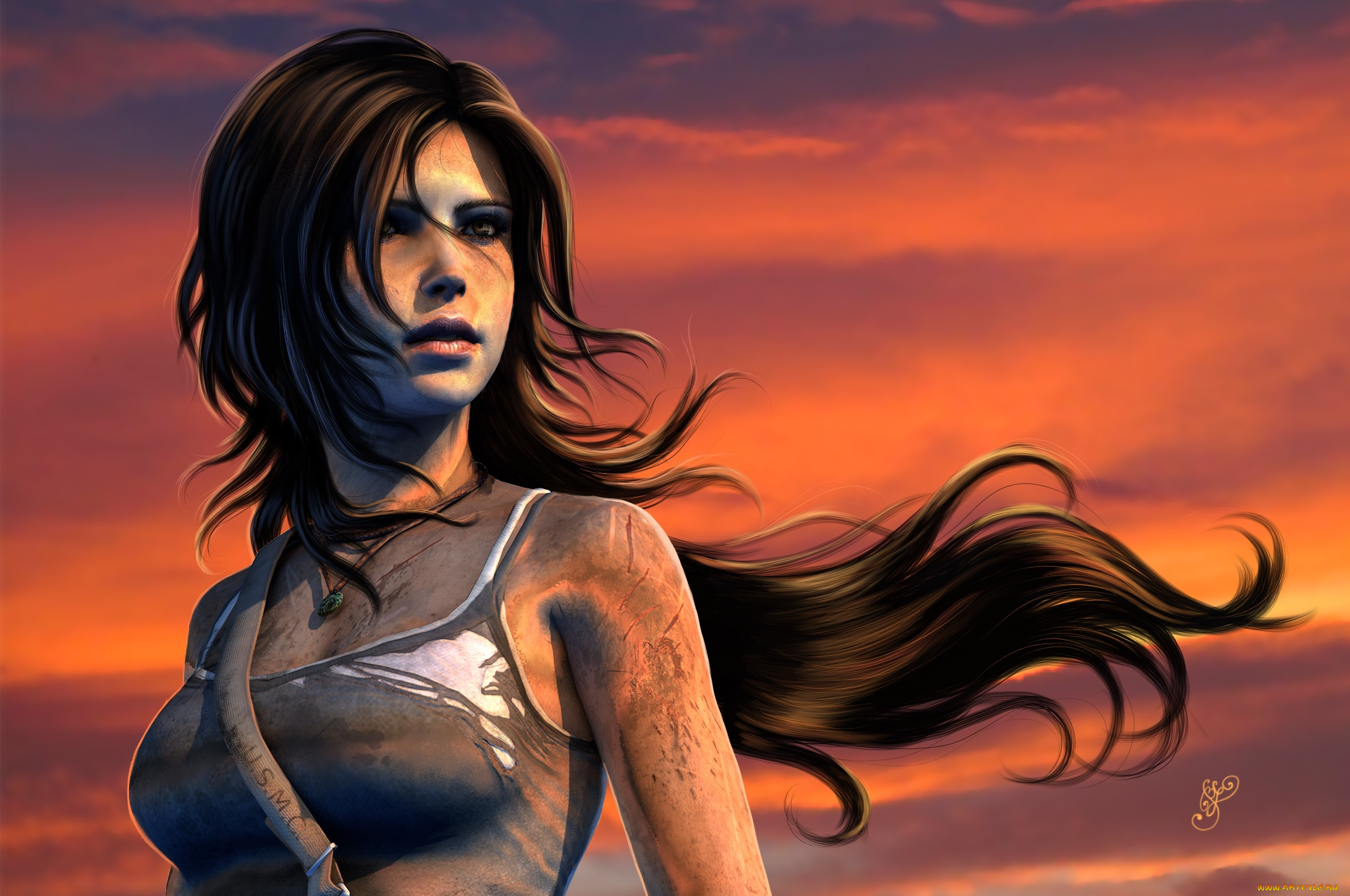 фэнтези, девушки, волосы, девушка