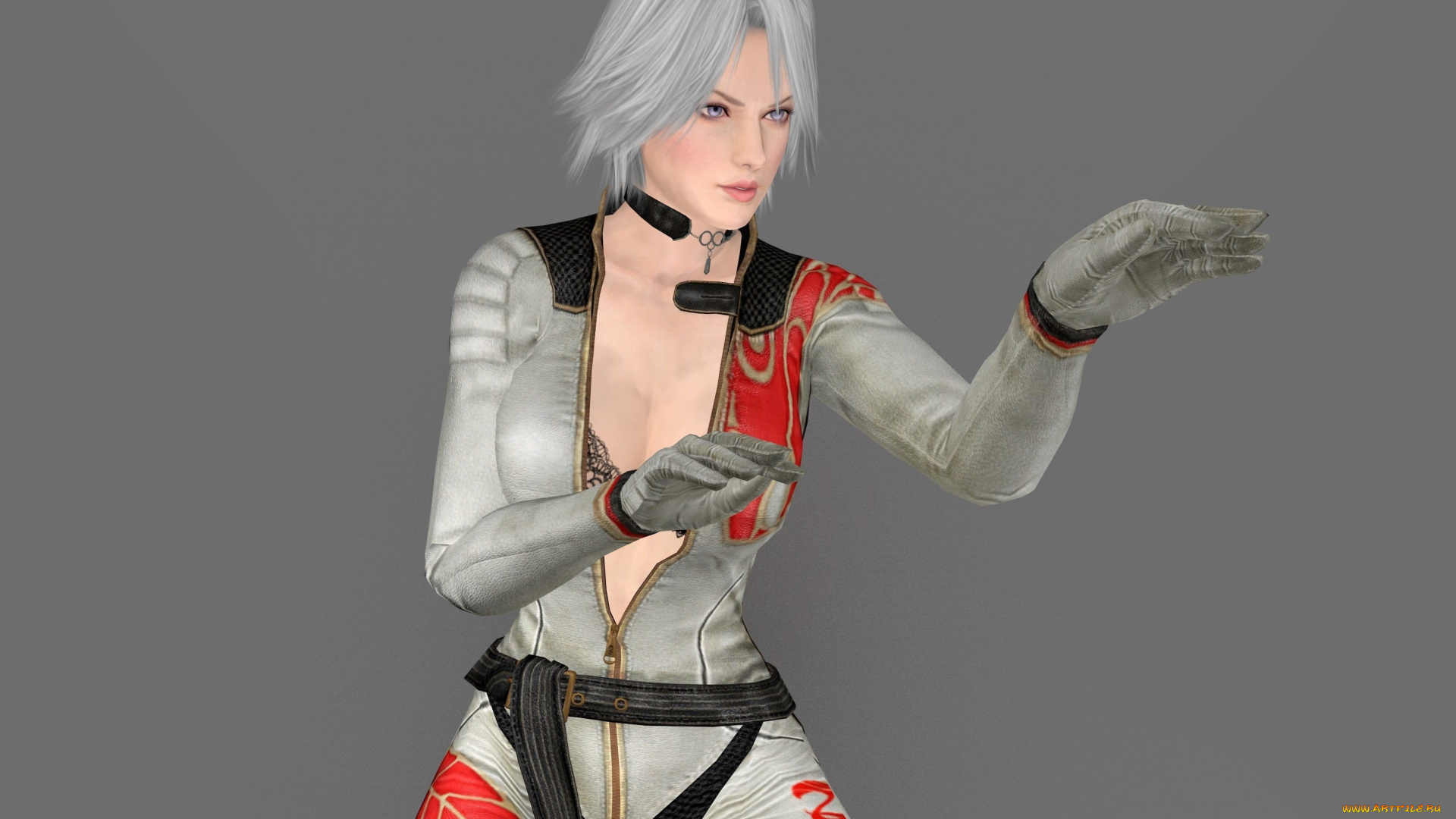 3д, графика, аниме, , anime, девушка, взгляд, фон, поза