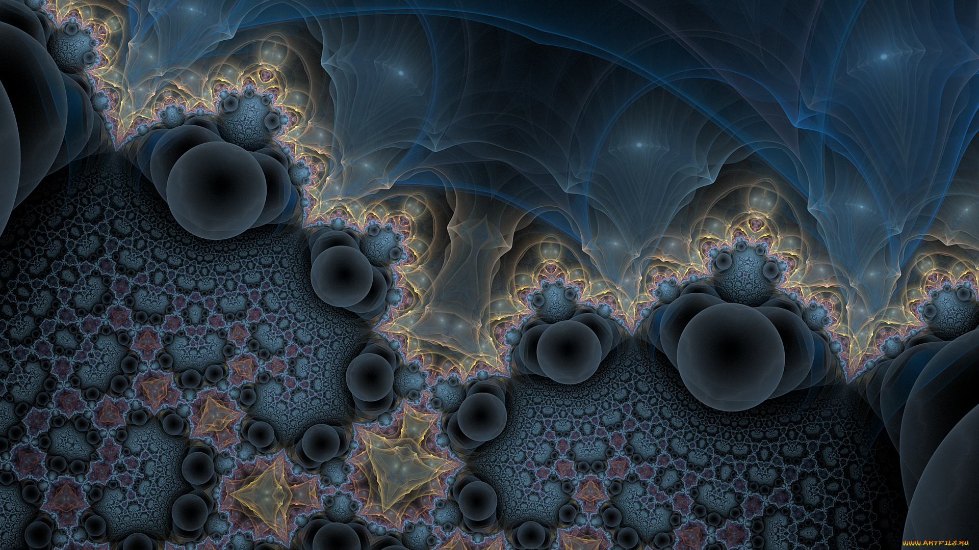 3д, графика, фракталы, , fractal, узор, фон, цвета