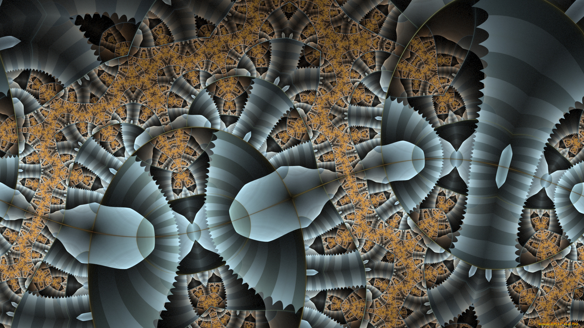 3д, графика, фракталы, , fractal, узор, фон, цвета