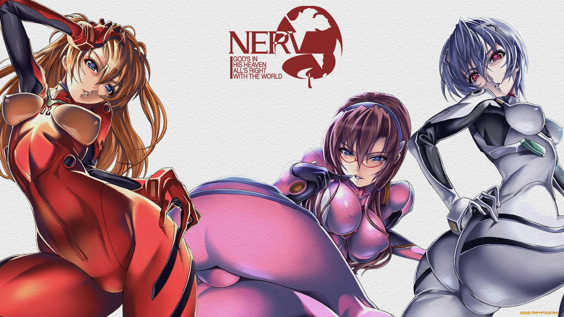 аниме, evangelion, neon, genesis, девушки