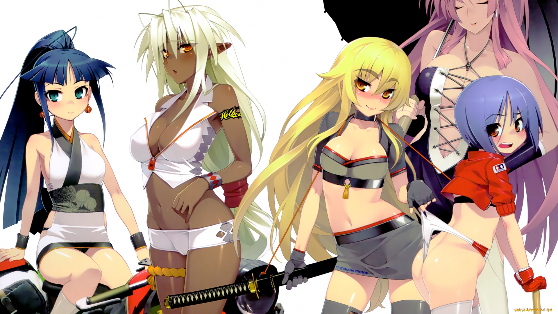 аниме, full, metal, daemon, , muramasa, девушки, секси, арт