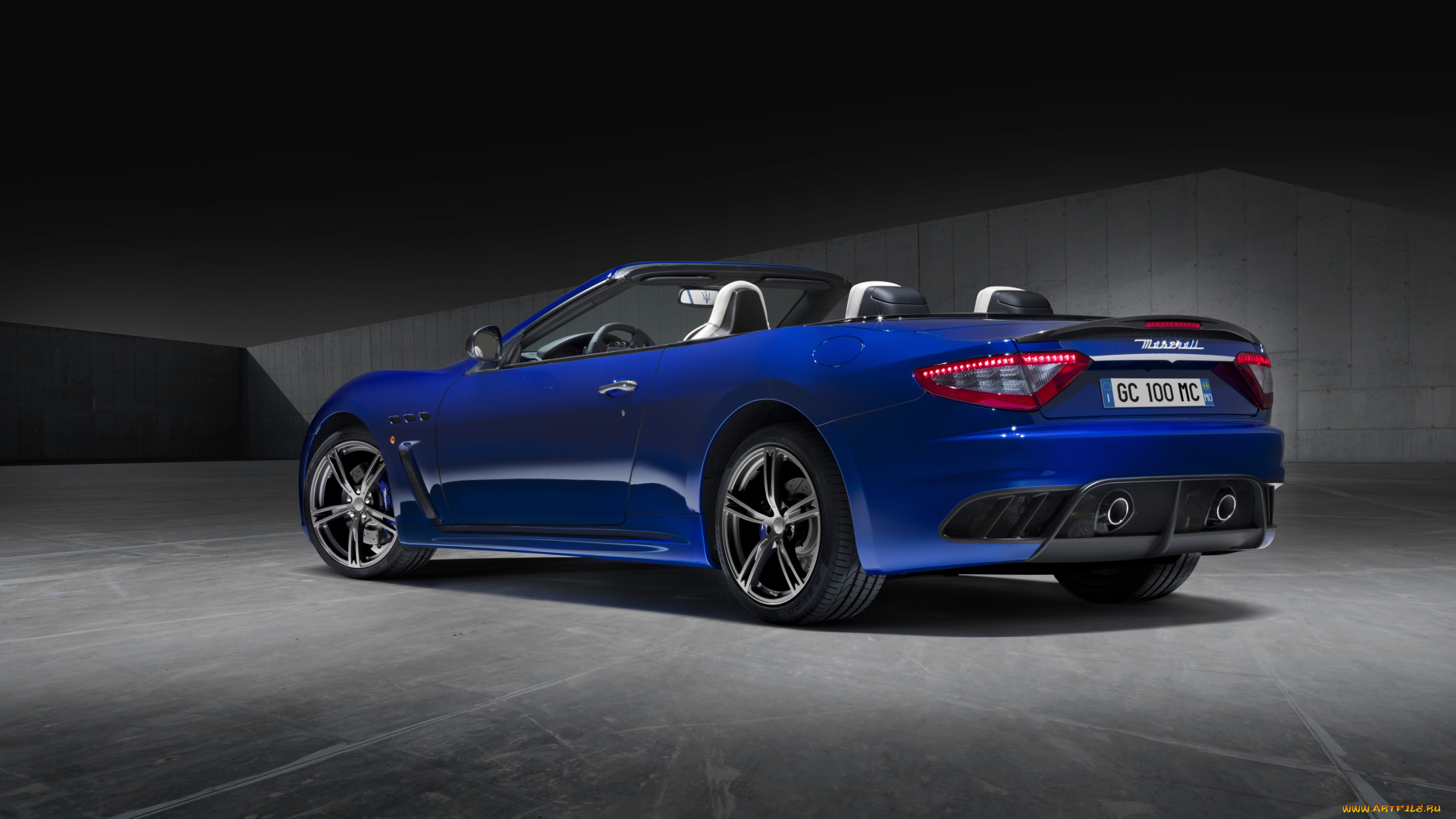 автомобили, maserati, синий, 2014г, centennial, edition, mc, grancabrio