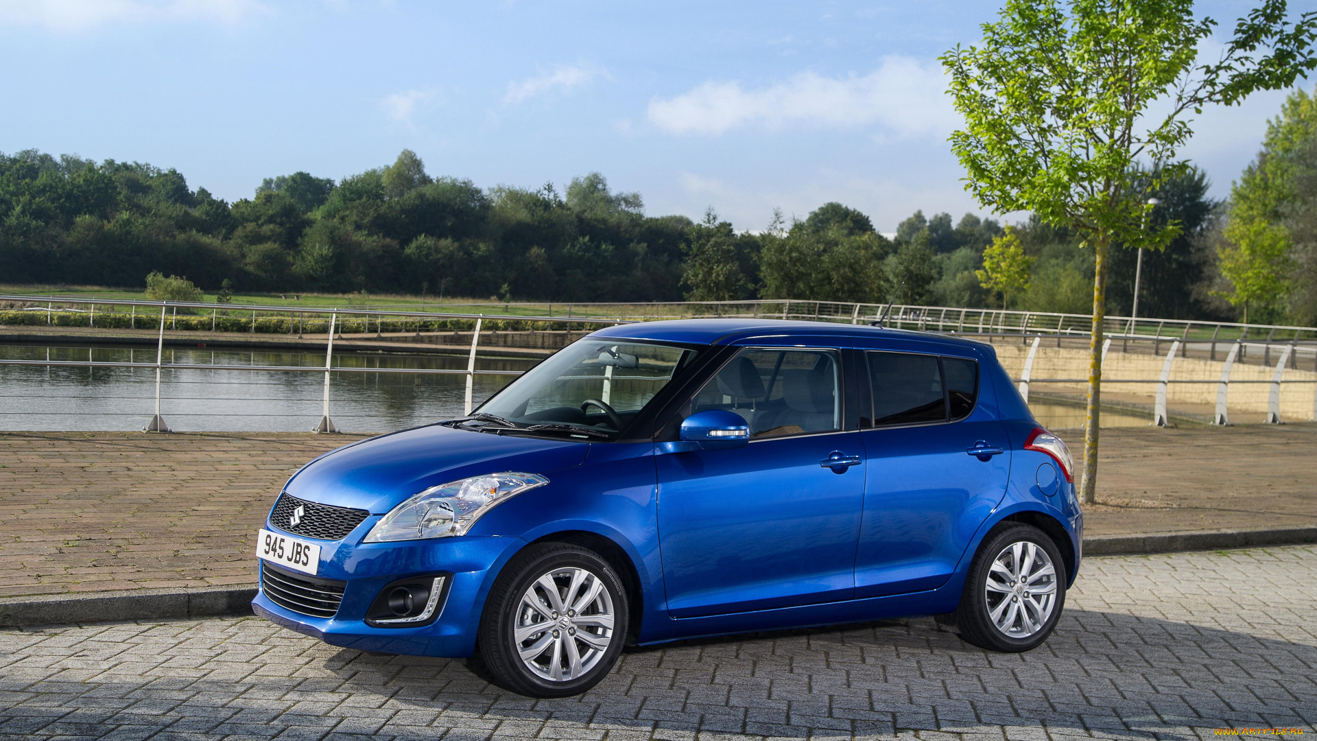 автомобили, suzuki, синий, 2013г, uk-spec, 5-door, swift