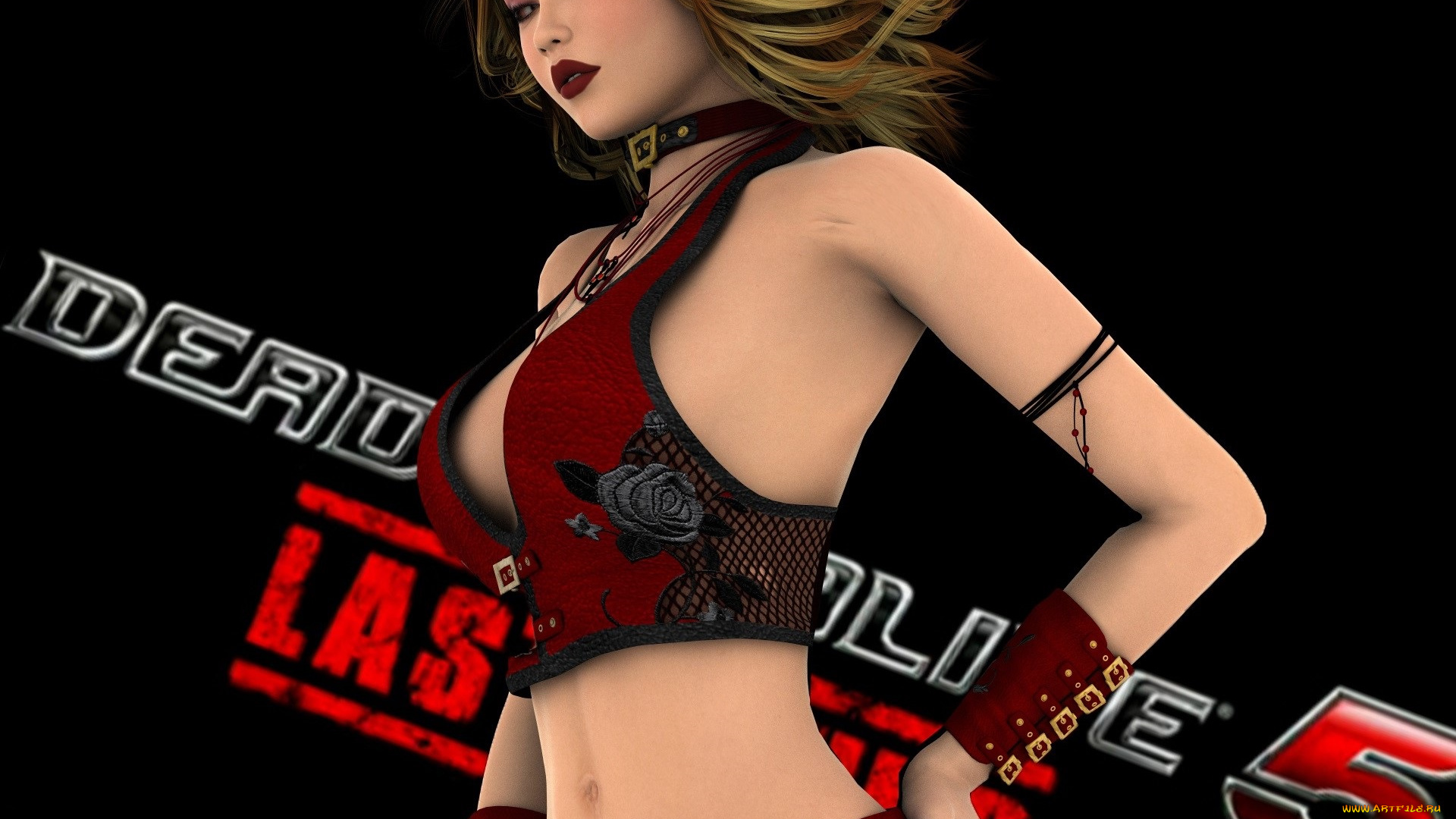 dead, or, alive, 5, видео, игры, девушка, взгляд, фон