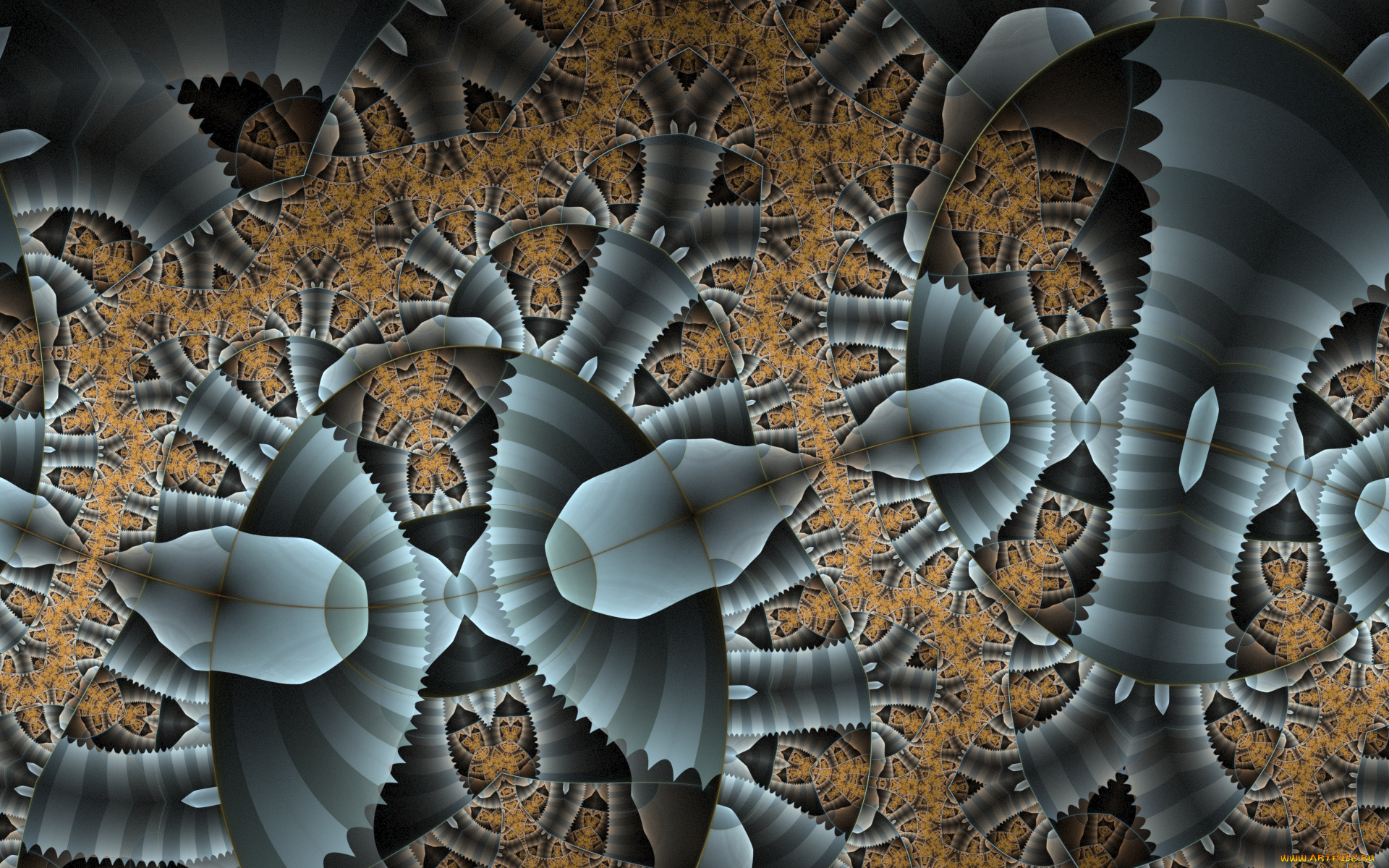 3д, графика, фракталы, , fractal, узор, фон, цвета