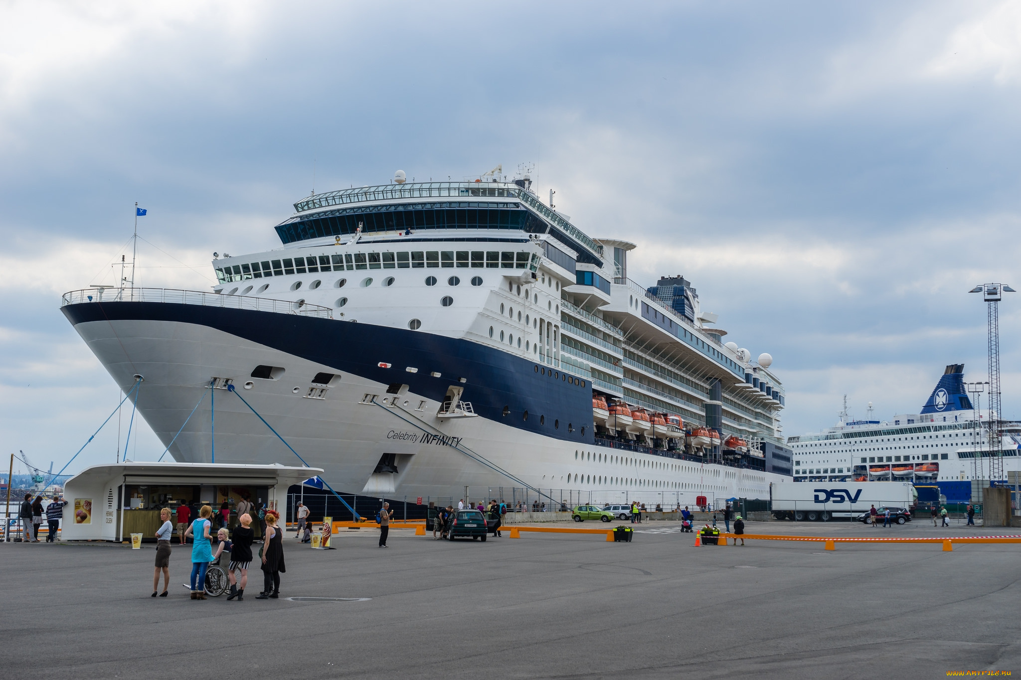 корабли, лайнеры, порт, лайнер, круиз