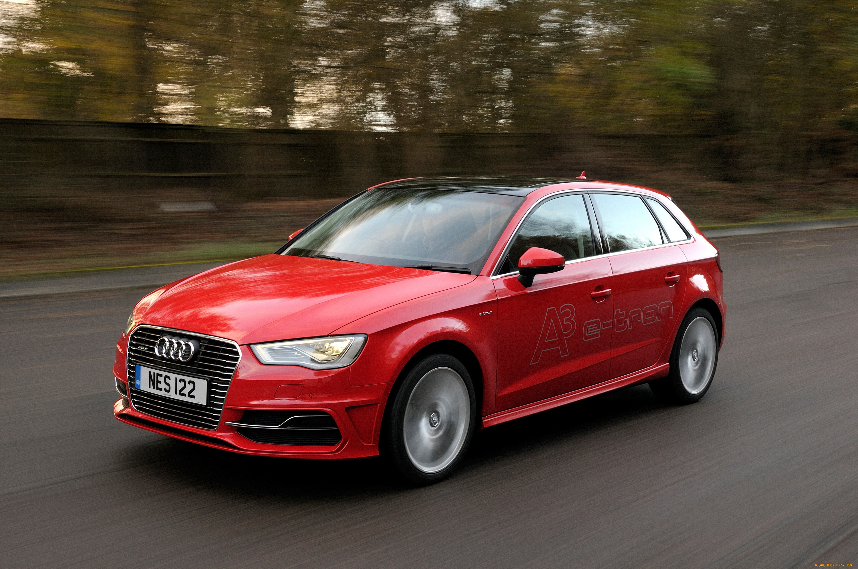 автомобили, audi, красный, 2014г, 8v, a3, sportback, e-tron, uk-spec