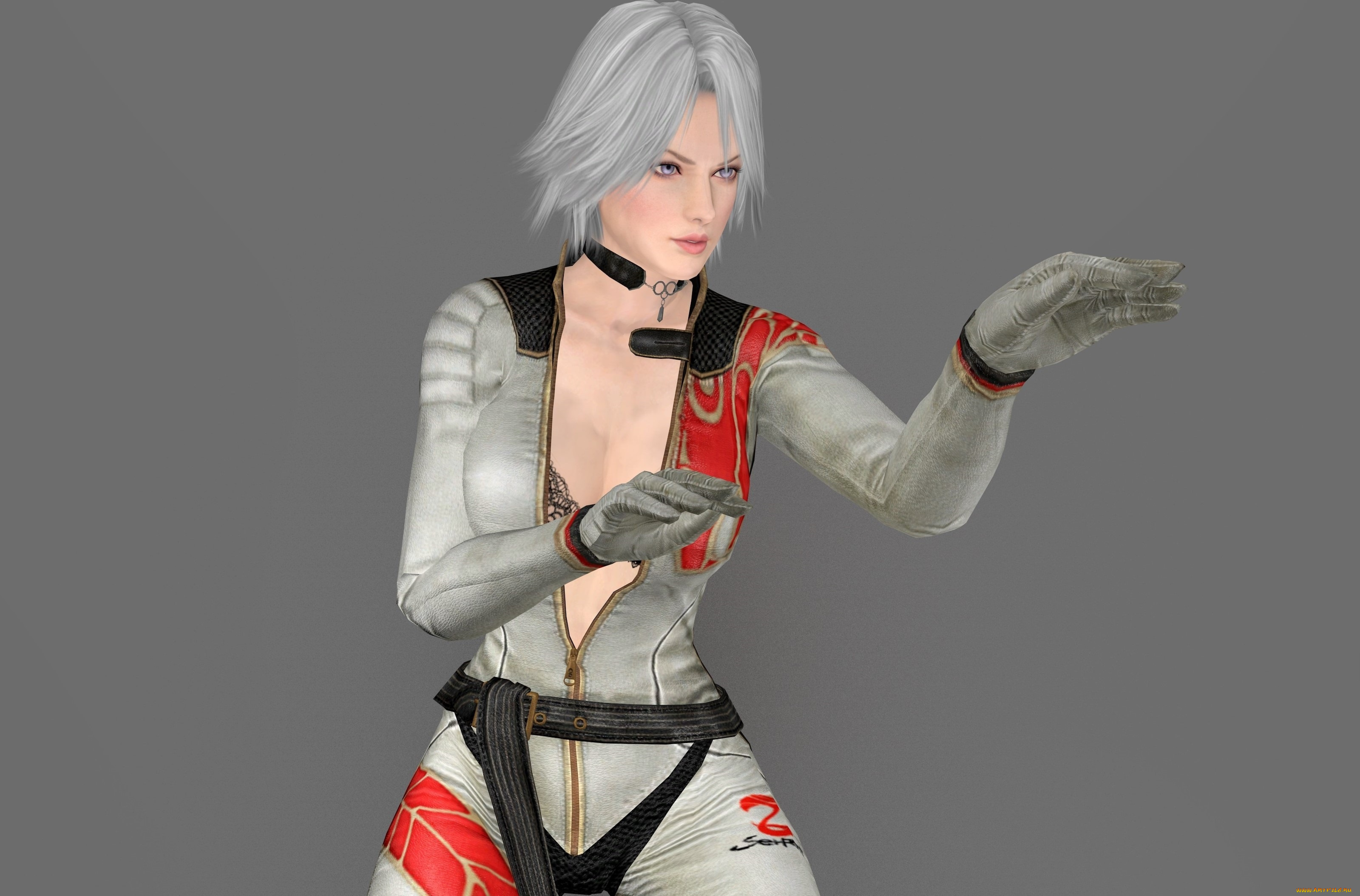 3д, графика, аниме, , anime, девушка, взгляд, фон, поза