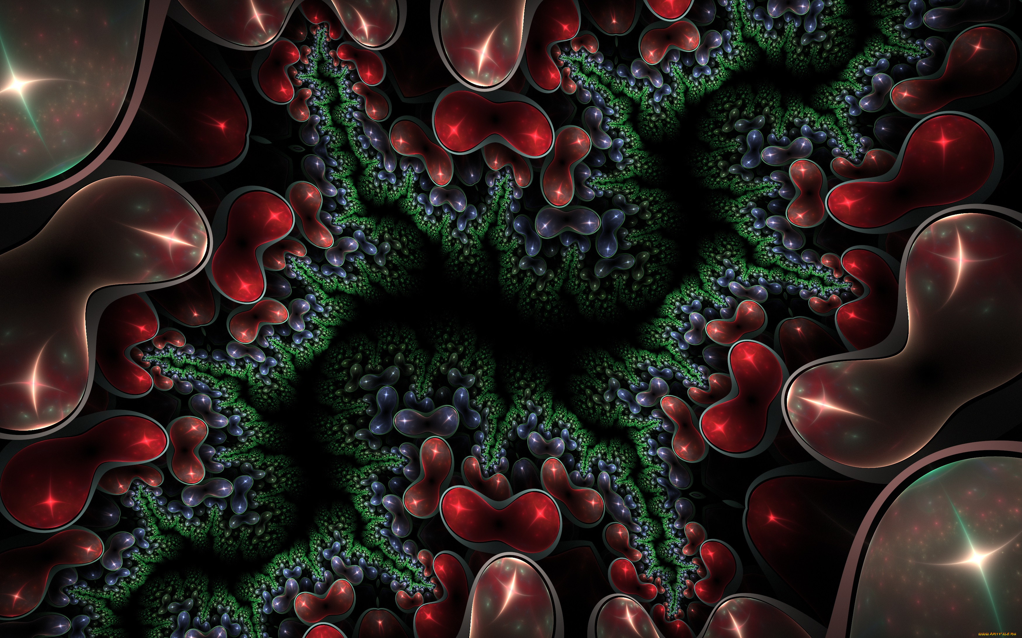 3д, графика, фантазия, , fantasy, узор, фон, цвета