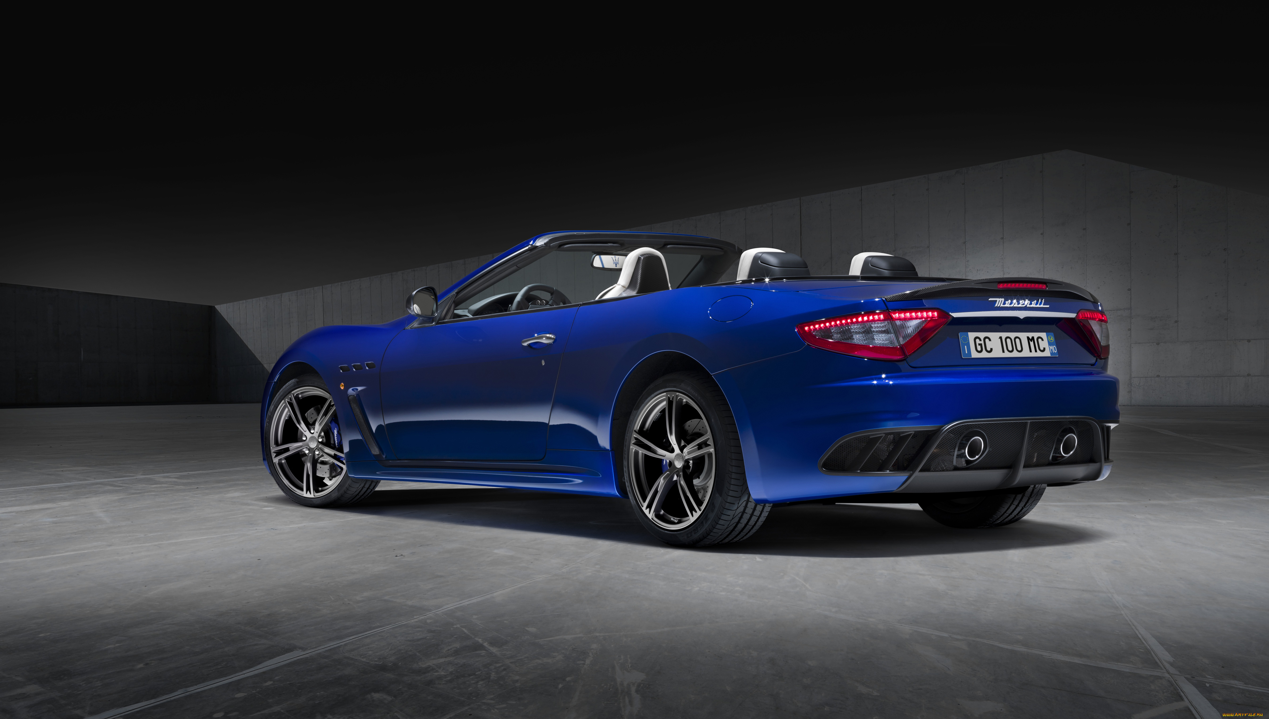 автомобили, maserati, синий, 2014г, centennial, edition, mc, grancabrio