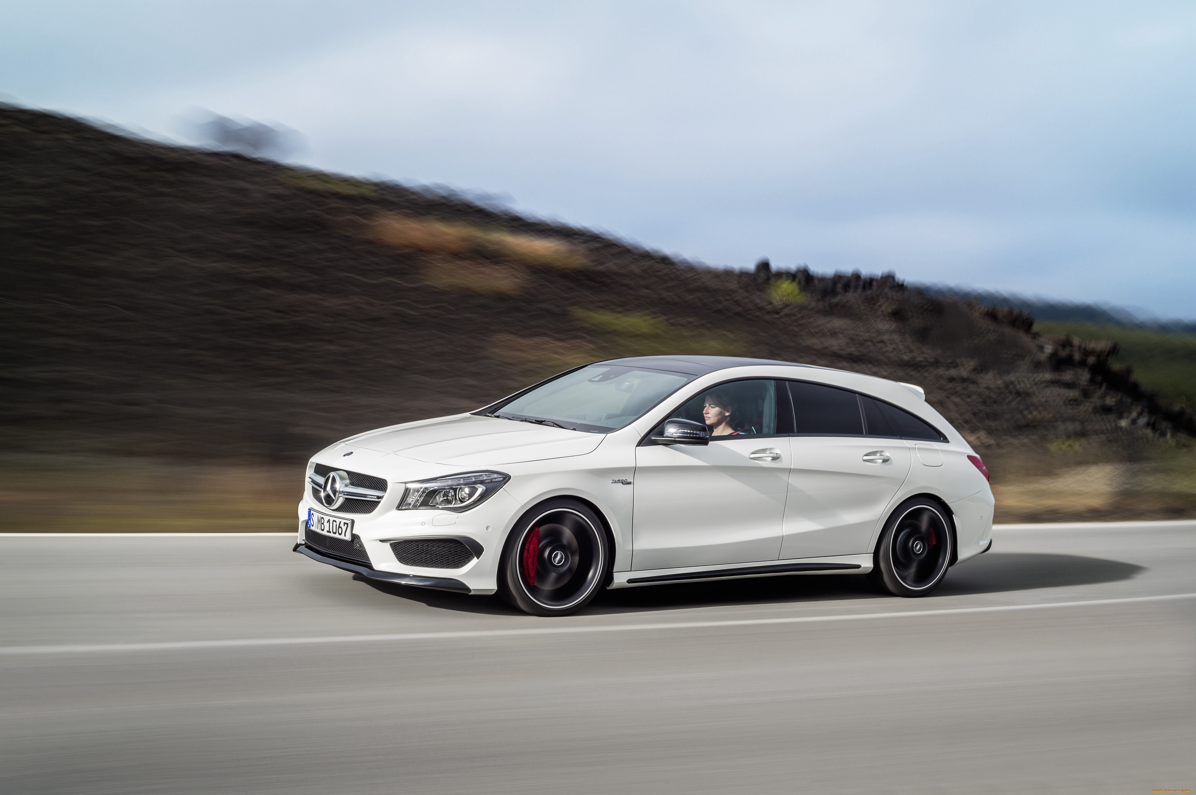 автомобили, mercedes-benz, белый, 2015г, x117, brake, shooting, amg, cla, 45, mercedes-