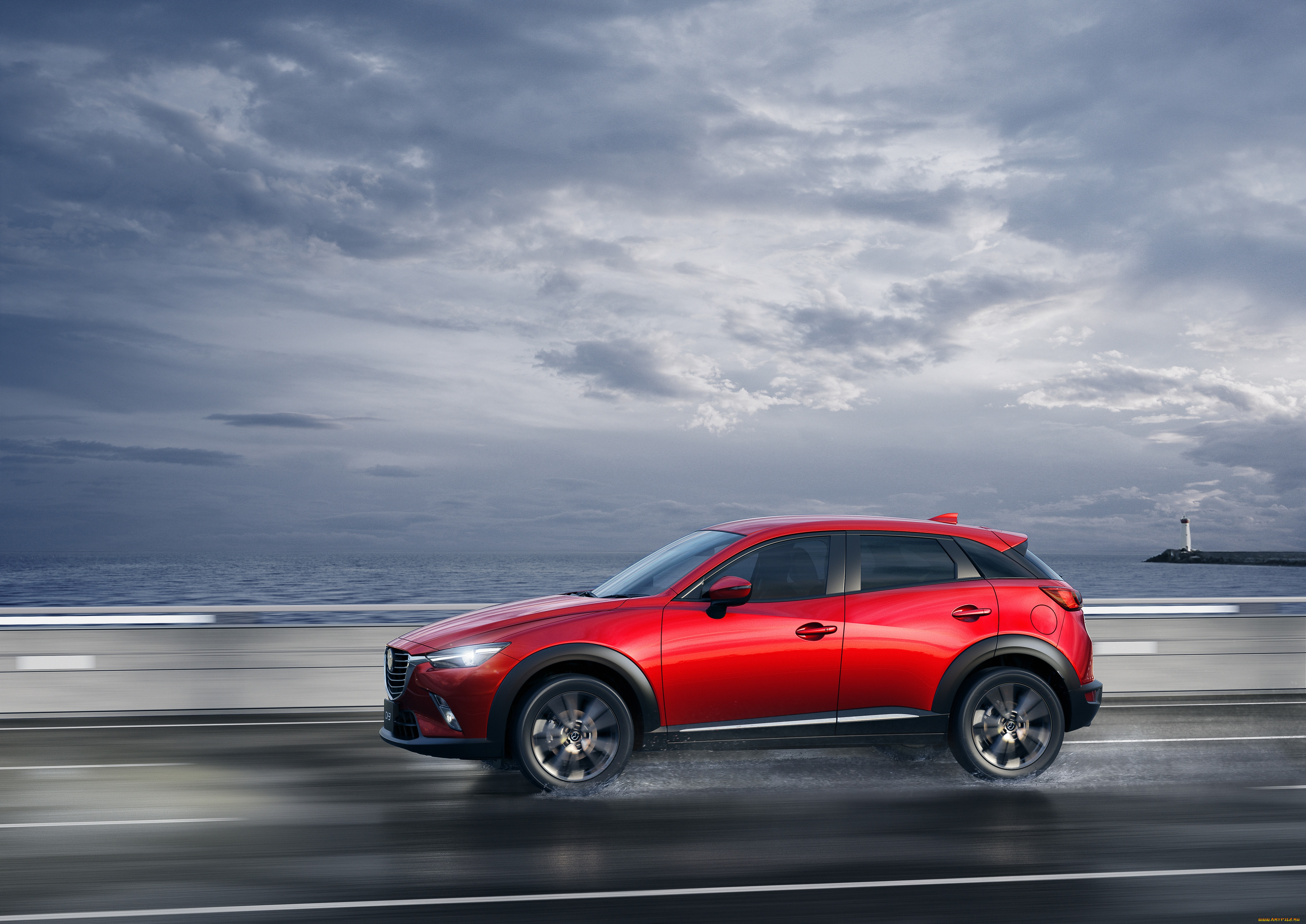 автомобили, mazda, cx-3, jp-spec, 2015г, красеный