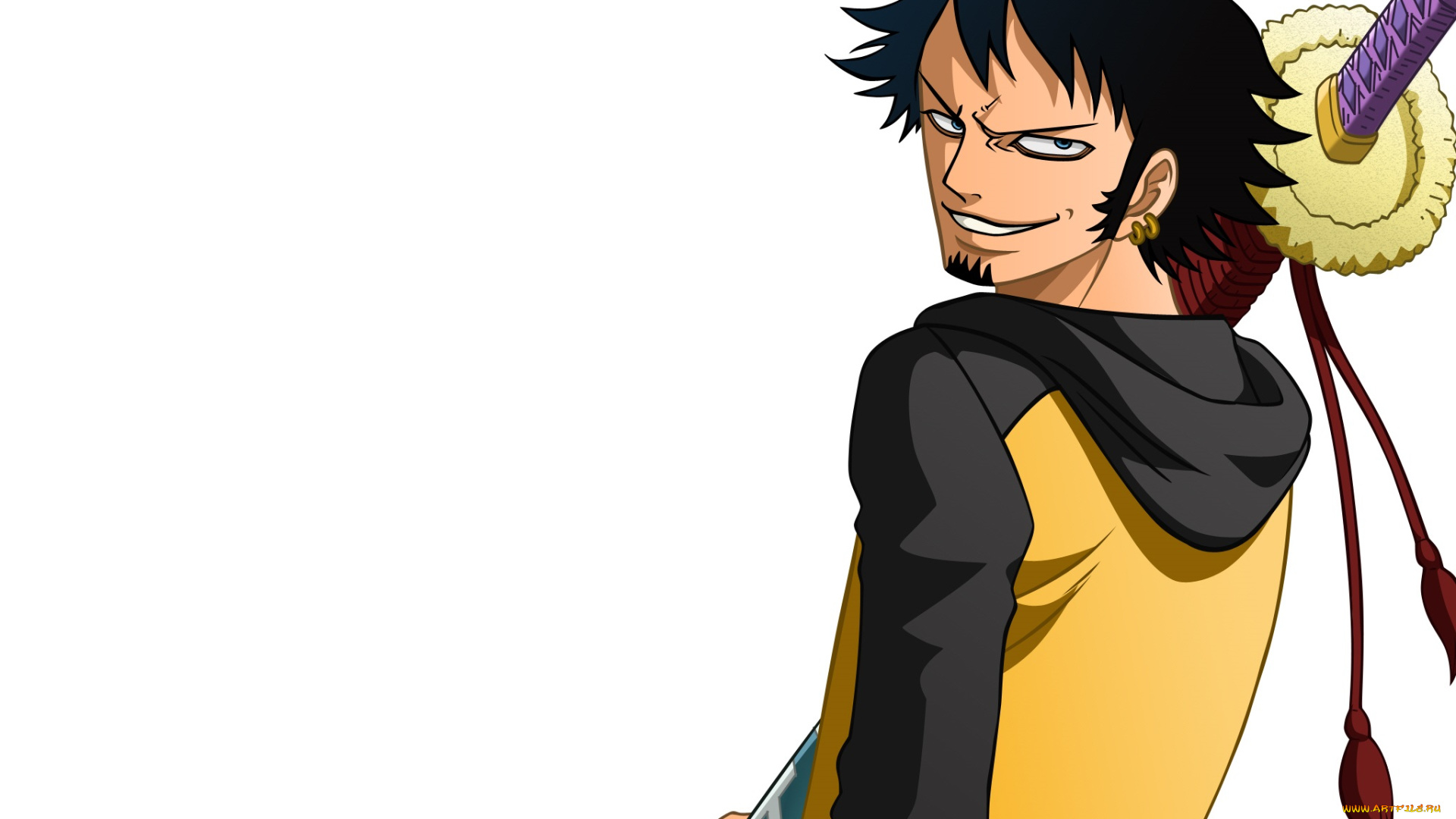 аниме, one, piece, арт, большой, куш, меч, парень