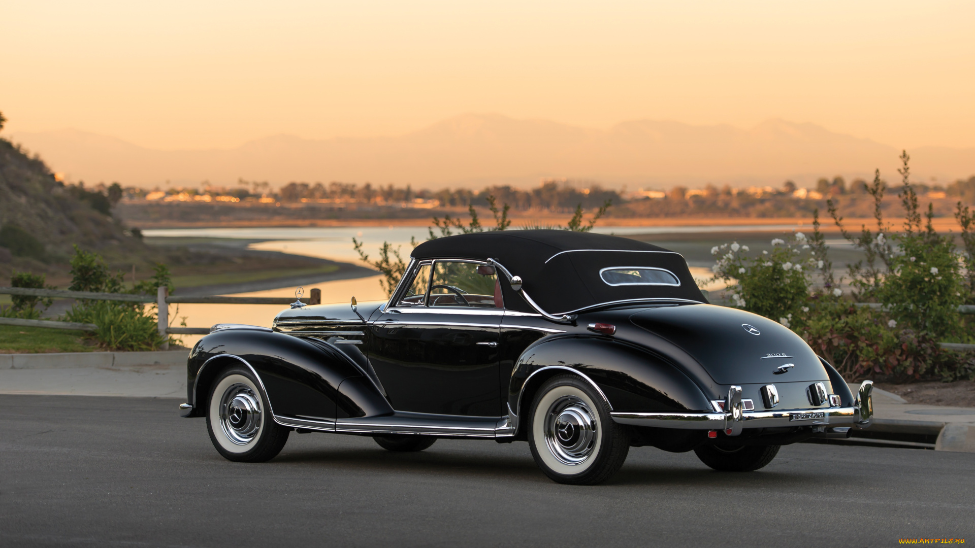 автомобили, mercedes-benz, темный, 1956г, w188, 300, sc, cabriolet, a