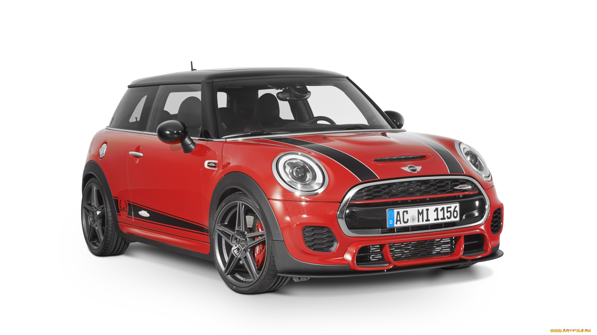 автомобили, mini, john, 2015г, f56, works, красный, schnitzer, ac, cooper