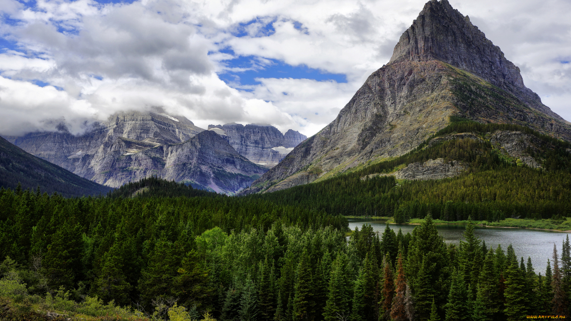 природа, реки, озера, лес, горы, река