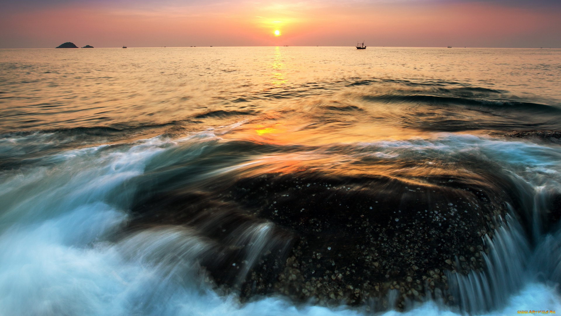 природа, восходы, закаты, пейзаж, закат, море