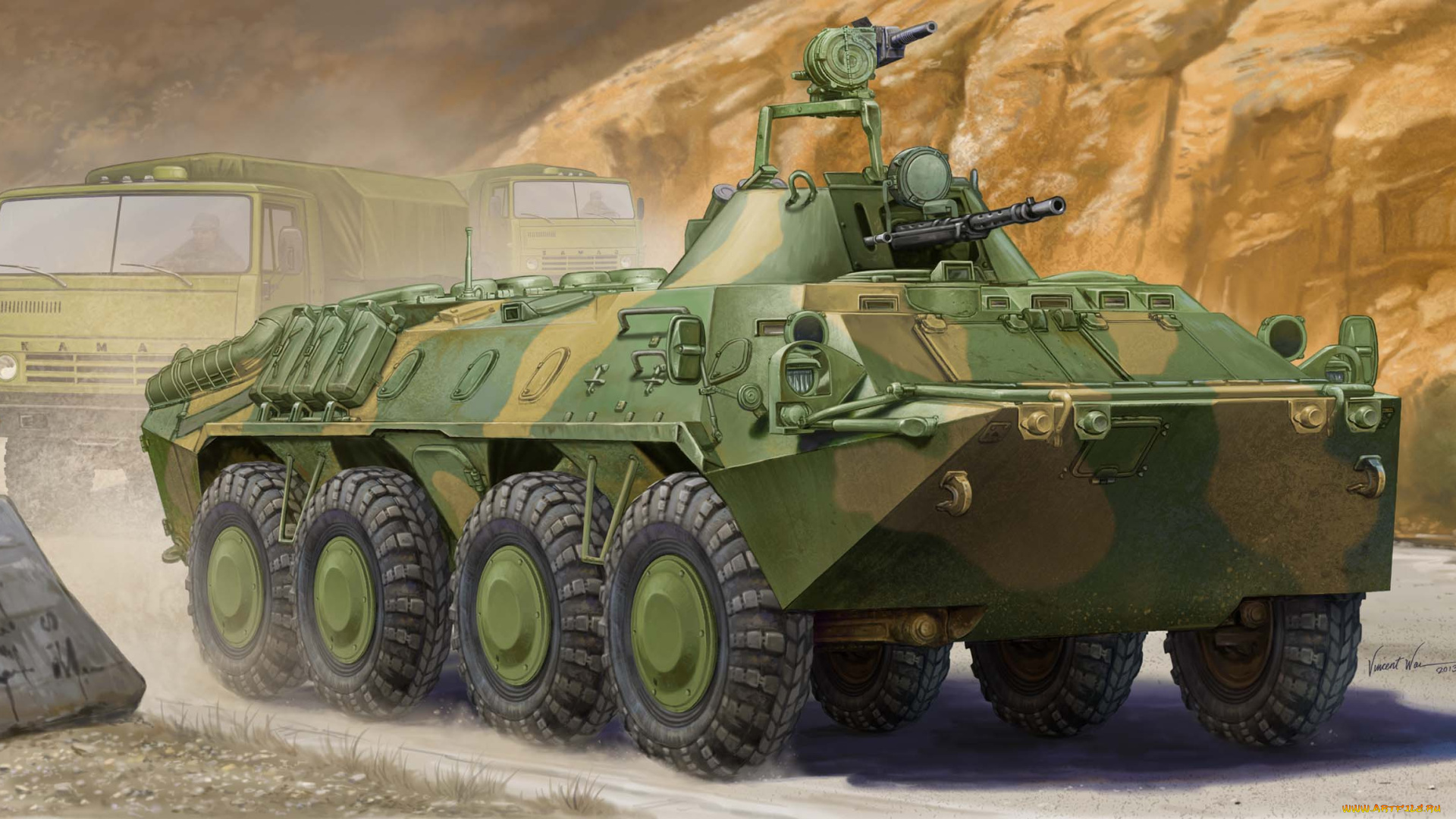 рисованное, армия, бтр