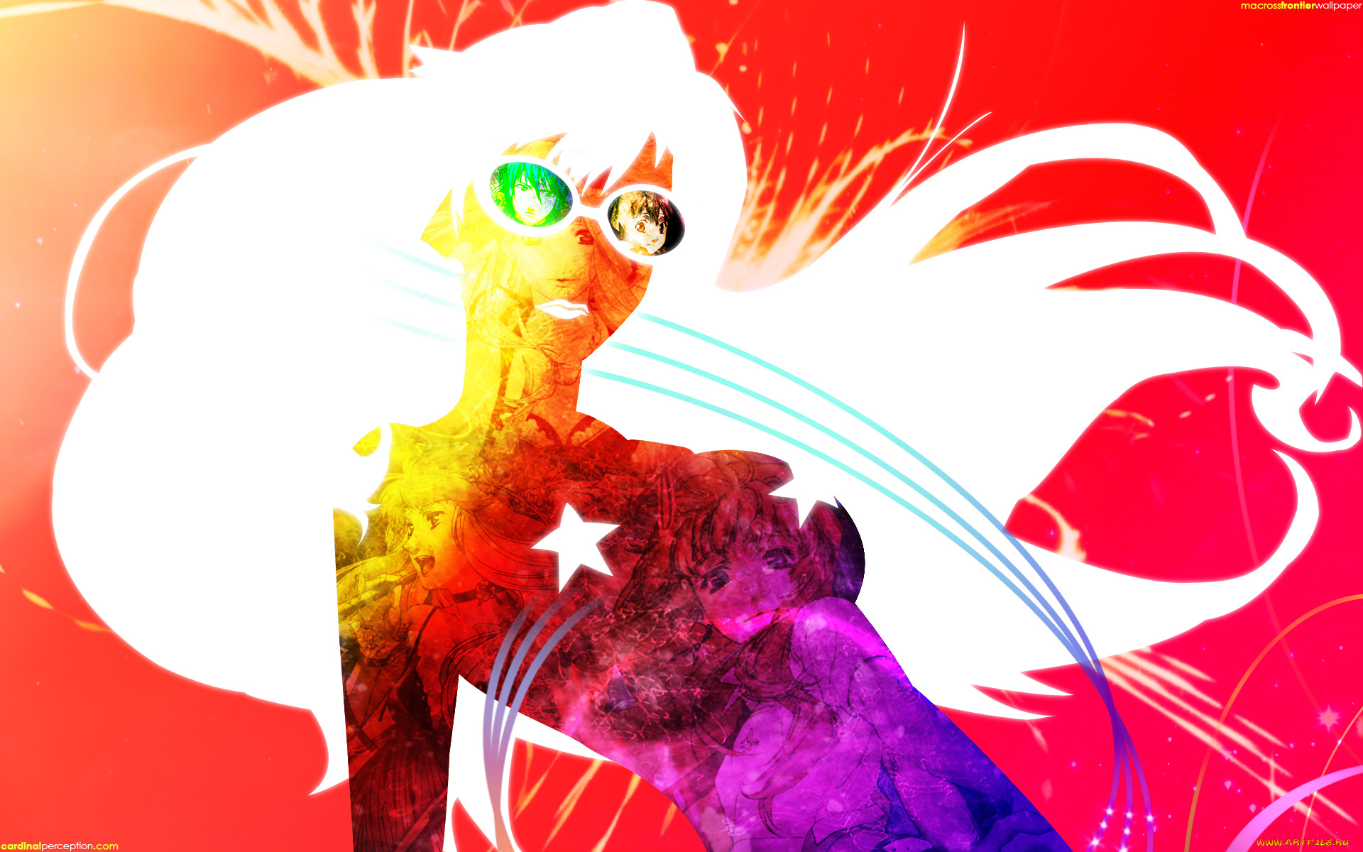 аниме, macross, frontier, saotome, alto, sheryl, nome, ranka, lee, macross, frontier, девушка, арт, стиль