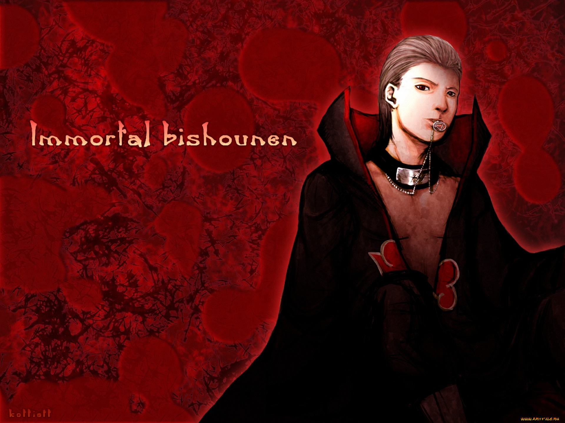 аниме, naruto, бессмертный, хидан, коса, hidan, akatsuki, shinobi, immortal, шиноби, ниндзя