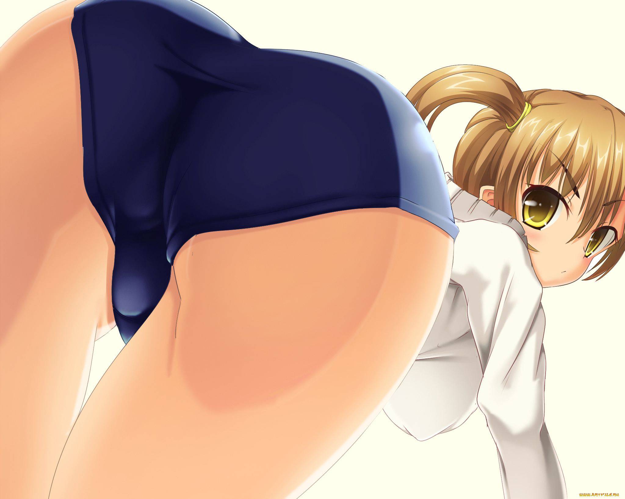 аниме, unknown, , другое, девочка, арт, попа