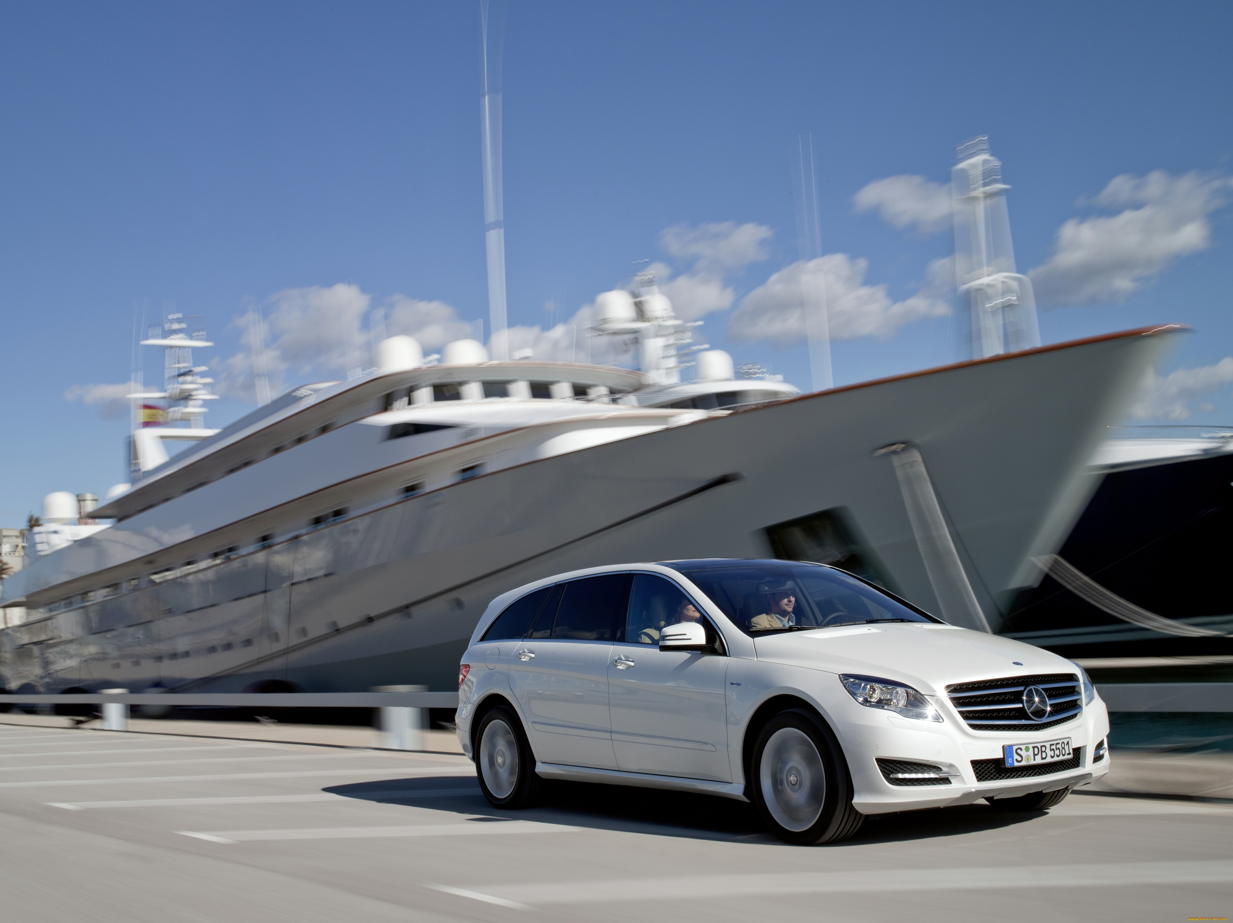 автомобили, mercedes-benz, светлый, w251, bluetec, r, 350