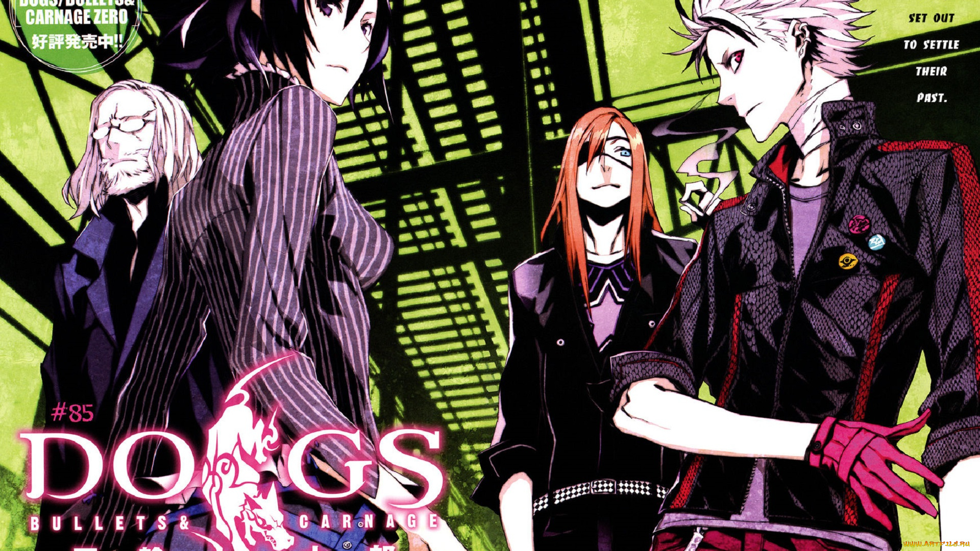 аниме, dogs, , bullets, &, carnage, мужчина, девушка, парни